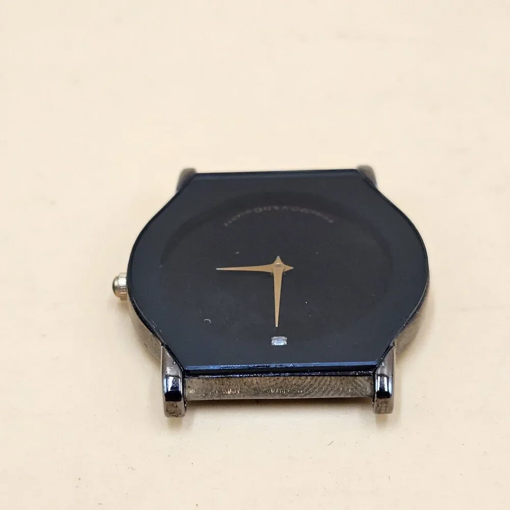 Vintage Movado Museum Diamond 18k Gold Plated Swiss Made Quartz Ladies Watch For